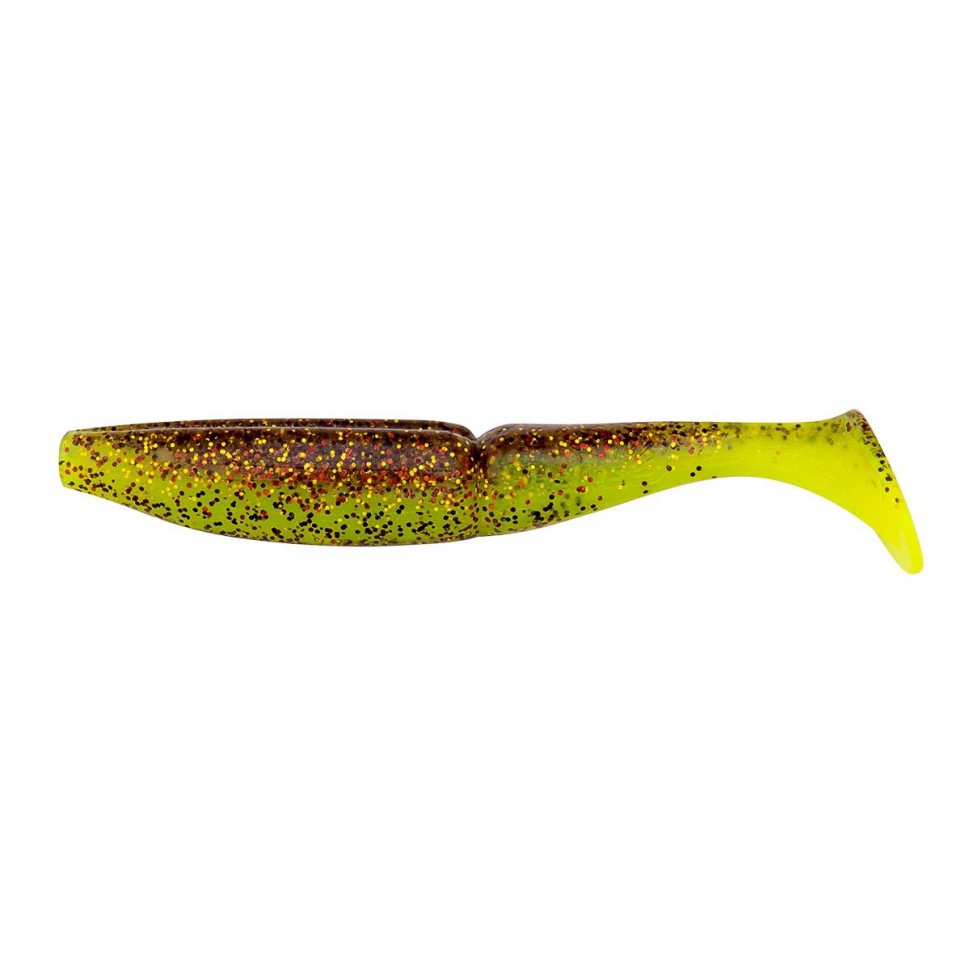 Виброхвост Helios Guru 5,0"/12,7 см, цвет Golden Lime 5 шт HS-31-048 , 